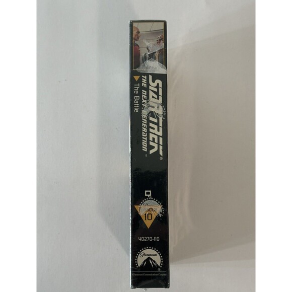 Star Trek: The Next Generation Episode 10 "The Battle" VHS New/Sealed-Watermars! - Picture 3 of 6